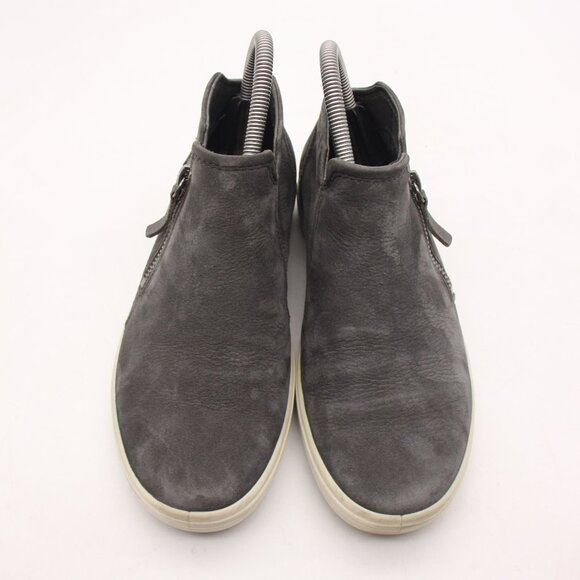 Ecco Soft 7 Mid Women's Size EU 36 US 5 Gray Nubuck Zip Bootie Side Zip Sneaker - Picture 2 of 9